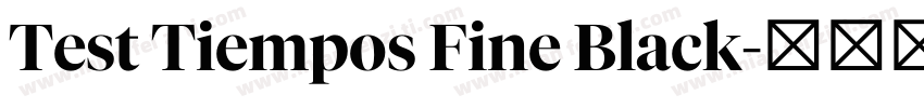 Test Tiempos Fine Black字体转换